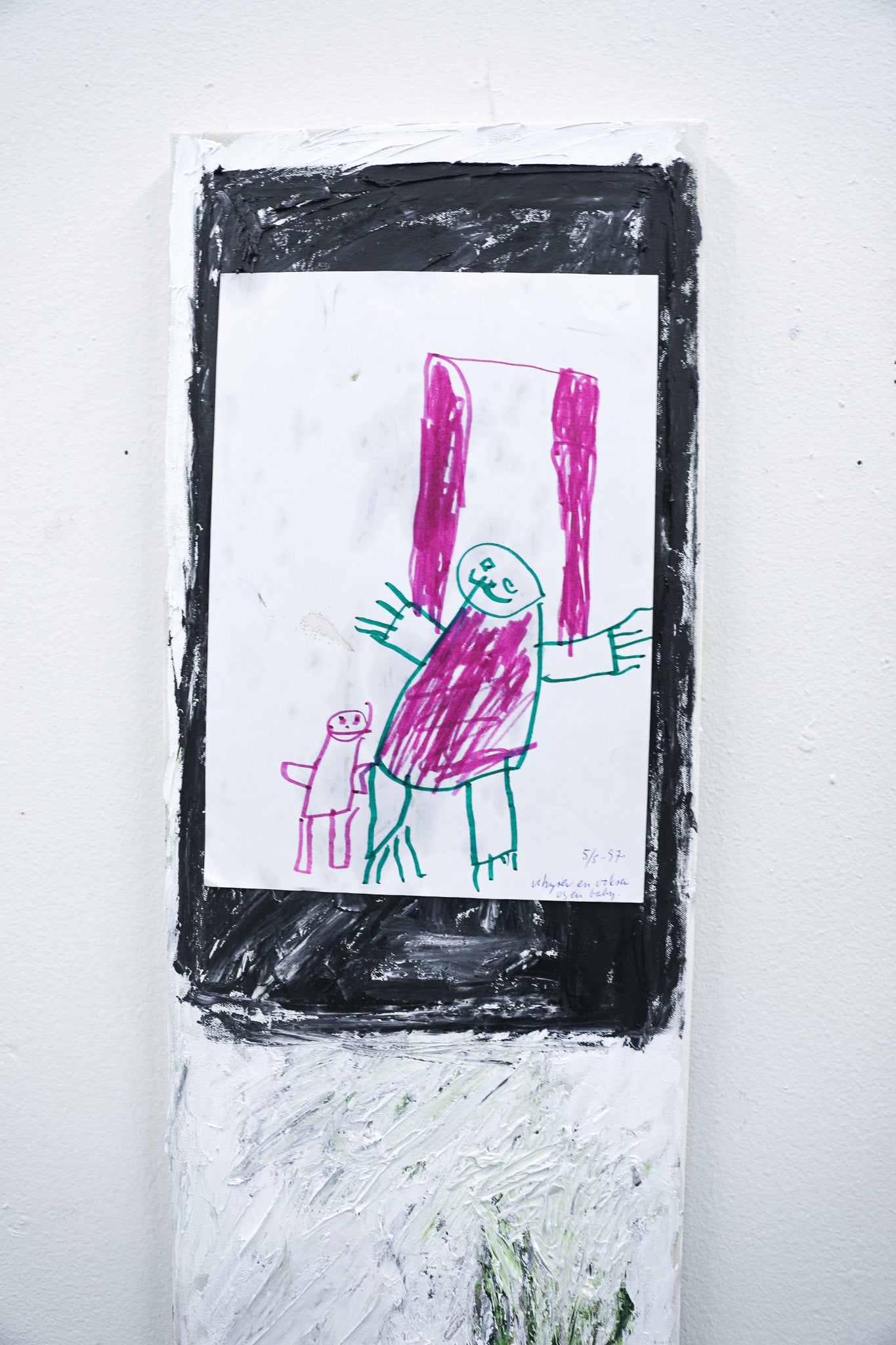 Dying Bonzai + Kid Drawing (mine) On Old Tablet